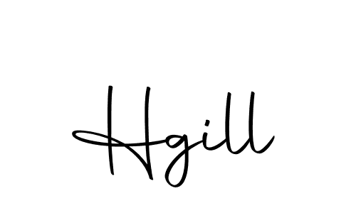 Create a beautiful signature design for name Hgill. With this signature (Autography-DOLnW) fonts, you can make a handwritten signature for free. Hgill signature style 10 images and pictures png