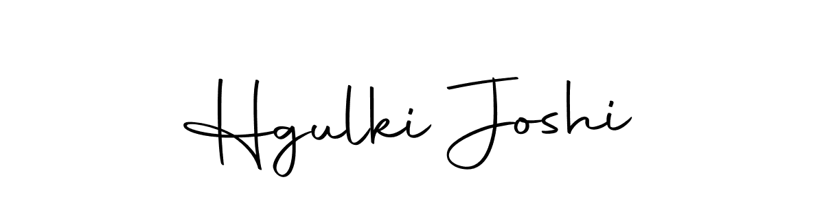 Create a beautiful signature design for name Hgulki Joshi. With this signature (Autography-DOLnW) fonts, you can make a handwritten signature for free. Hgulki Joshi signature style 10 images and pictures png