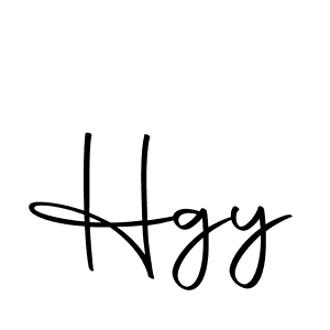 Create a beautiful signature design for name Hgy. With this signature (Autography-DOLnW) fonts, you can make a handwritten signature for free. Hgy signature style 10 images and pictures png