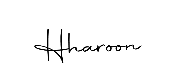 Hharoon stylish signature style. Best Handwritten Sign (Autography-DOLnW) for my name. Handwritten Signature Collection Ideas for my name Hharoon. Hharoon signature style 10 images and pictures png