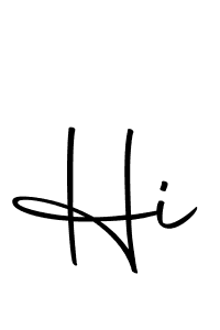 Use a signature maker to create a handwritten signature online. With this signature software, you can design (Autography-DOLnW) your own signature for name Hi. Hi signature style 10 images and pictures png