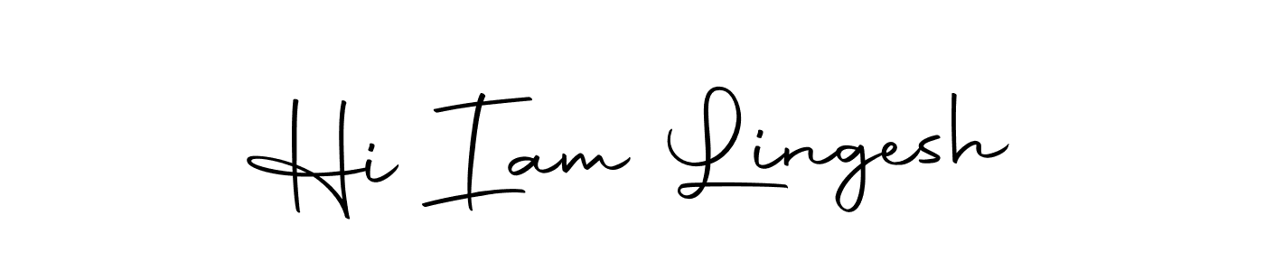 Make a beautiful signature design for name Hi Iam Lingesh. Use this online signature maker to create a handwritten signature for free. Hi Iam Lingesh signature style 10 images and pictures png