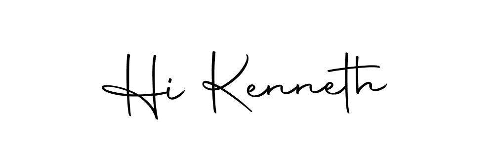 Create a beautiful signature design for name Hi Kenneth. With this signature (Autography-DOLnW) fonts, you can make a handwritten signature for free. Hi Kenneth signature style 10 images and pictures png