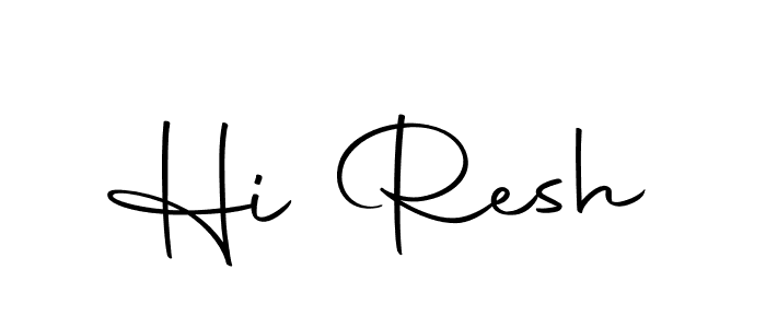 The best way (Autography-DOLnW) to make a short signature is to pick only two or three words in your name. The name Hi Resh include a total of six letters. For converting this name. Hi Resh signature style 10 images and pictures png