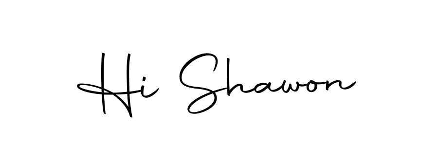 Make a beautiful signature design for name Hi Shawon. With this signature (Autography-DOLnW) style, you can create a handwritten signature for free. Hi Shawon signature style 10 images and pictures png