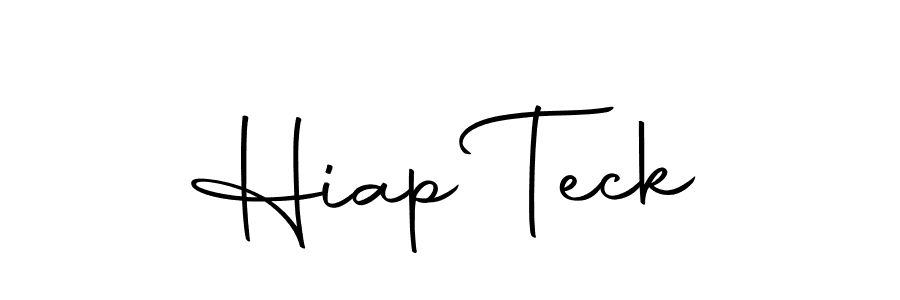 Create a beautiful signature design for name Hiap Teck. With this signature (Autography-DOLnW) fonts, you can make a handwritten signature for free. Hiap Teck signature style 10 images and pictures png