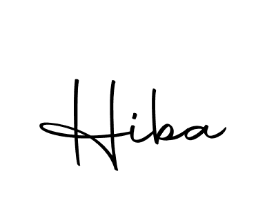 Create a beautiful signature design for name Hiba. With this signature (Autography-DOLnW) fonts, you can make a handwritten signature for free. Hiba signature style 10 images and pictures png