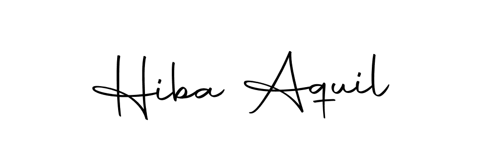 Also we have Hiba Aquil name is the best signature style. Create professional handwritten signature collection using Autography-DOLnW autograph style. Hiba Aquil signature style 10 images and pictures png