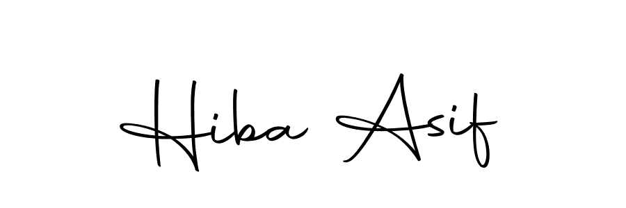 Use a signature maker to create a handwritten signature online. With this signature software, you can design (Autography-DOLnW) your own signature for name Hiba Asif. Hiba Asif signature style 10 images and pictures png