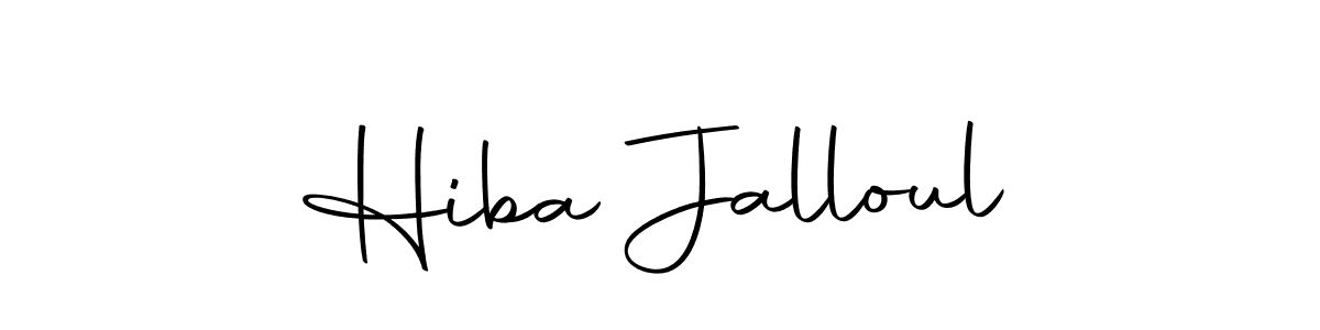 Also we have Hiba Jalloul name is the best signature style. Create professional handwritten signature collection using Autography-DOLnW autograph style. Hiba Jalloul signature style 10 images and pictures png