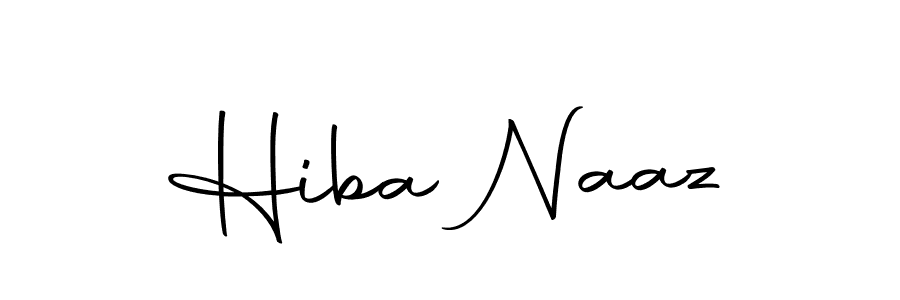 How to make Hiba Naaz name signature. Use Autography-DOLnW style for creating short signs online. This is the latest handwritten sign. Hiba Naaz signature style 10 images and pictures png