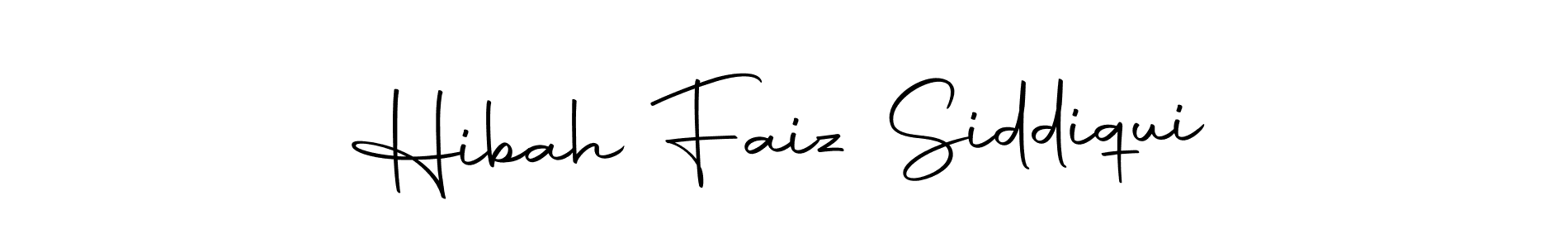 Use a signature maker to create a handwritten signature online. With this signature software, you can design (Autography-DOLnW) your own signature for name Hibah Faiz Siddiqui. Hibah Faiz Siddiqui signature style 10 images and pictures png