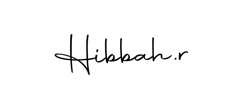 How to make Hibbah.r name signature. Use Autography-DOLnW style for creating short signs online. This is the latest handwritten sign. Hibbah.r signature style 10 images and pictures png