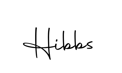 Design your own signature with our free online signature maker. With this signature software, you can create a handwritten (Autography-DOLnW) signature for name Hibbs. Hibbs signature style 10 images and pictures png