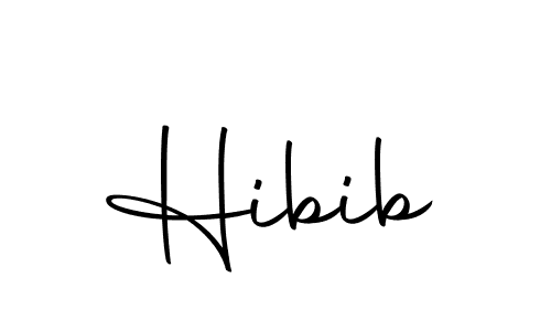 Create a beautiful signature design for name Hibib. With this signature (Autography-DOLnW) fonts, you can make a handwritten signature for free. Hibib signature style 10 images and pictures png