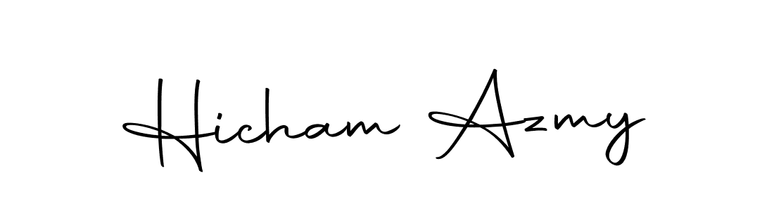 Also we have Hicham Azmy name is the best signature style. Create professional handwritten signature collection using Autography-DOLnW autograph style. Hicham Azmy signature style 10 images and pictures png