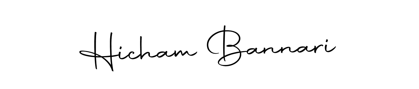 Use a signature maker to create a handwritten signature online. With this signature software, you can design (Autography-DOLnW) your own signature for name Hicham Bannari. Hicham Bannari signature style 10 images and pictures png