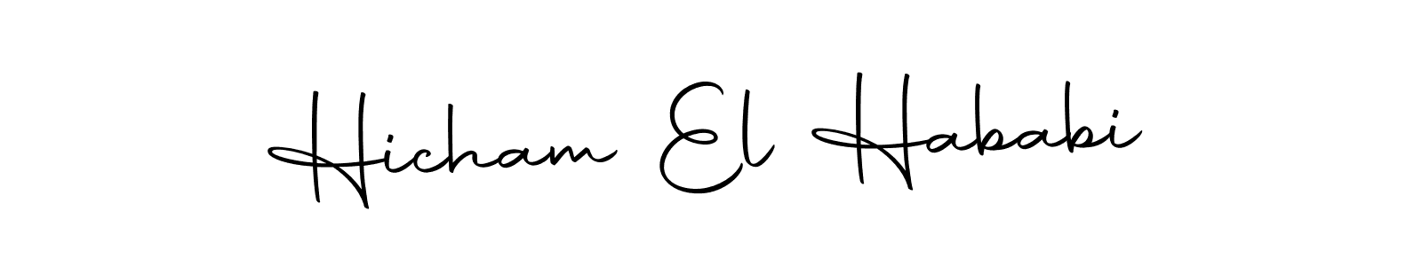 if you are searching for the best signature style for your name Hicham El Hababi. so please give up your signature search. here we have designed multiple signature styles  using Autography-DOLnW. Hicham El Hababi signature style 10 images and pictures png