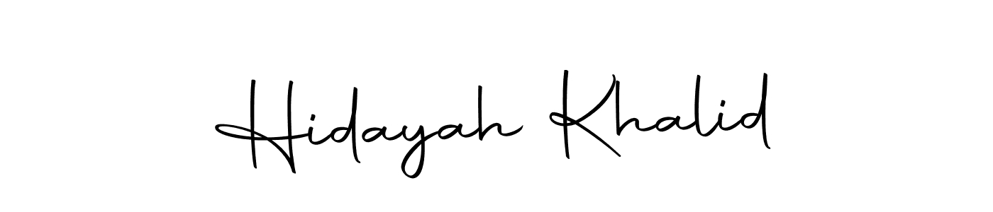 This is the best signature style for the Hidayah Khalid name. Also you like these signature font (Autography-DOLnW). Mix name signature. Hidayah Khalid signature style 10 images and pictures png