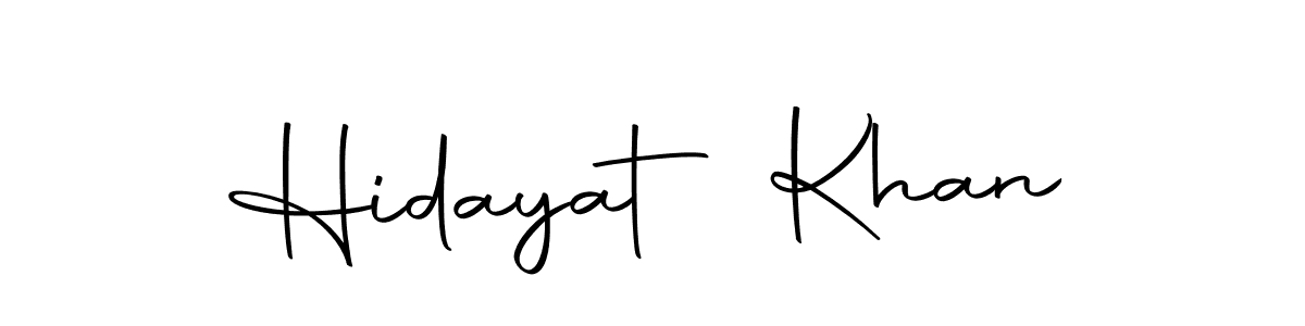 Make a beautiful signature design for name Hidayat Khan. With this signature (Autography-DOLnW) style, you can create a handwritten signature for free. Hidayat Khan signature style 10 images and pictures png