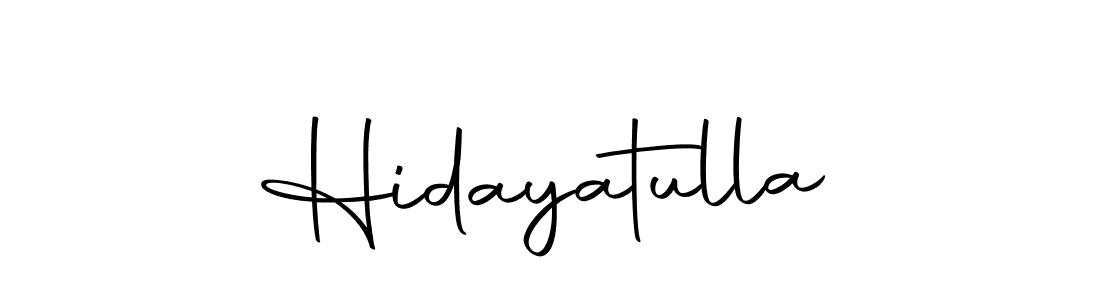 Create a beautiful signature design for name Hidayatulla. With this signature (Autography-DOLnW) fonts, you can make a handwritten signature for free. Hidayatulla signature style 10 images and pictures png