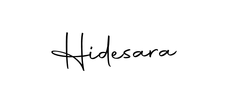 Use a signature maker to create a handwritten signature online. With this signature software, you can design (Autography-DOLnW) your own signature for name Hidesara. Hidesara signature style 10 images and pictures png