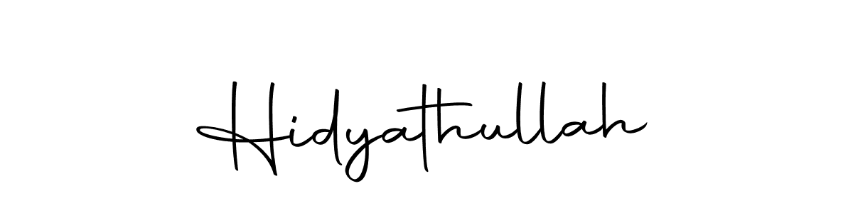 How to make Hidyathullah name signature. Use Autography-DOLnW style for creating short signs online. This is the latest handwritten sign. Hidyathullah signature style 10 images and pictures png