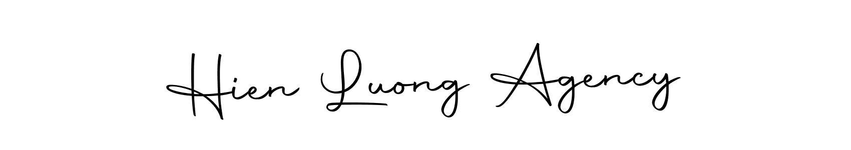 Use a signature maker to create a handwritten signature online. With this signature software, you can design (Autography-DOLnW) your own signature for name Hien Luong Agency. Hien Luong Agency signature style 10 images and pictures png