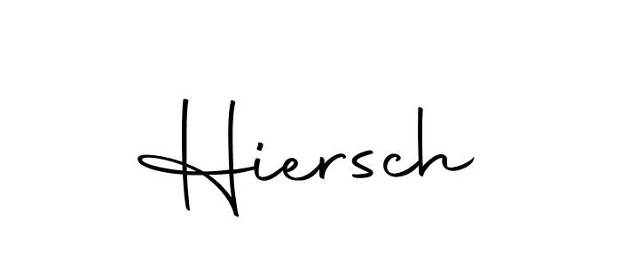 Design your own signature with our free online signature maker. With this signature software, you can create a handwritten (Autography-DOLnW) signature for name Hiersch. Hiersch signature style 10 images and pictures png