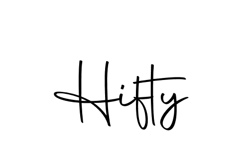 Use a signature maker to create a handwritten signature online. With this signature software, you can design (Autography-DOLnW) your own signature for name Hifty. Hifty signature style 10 images and pictures png