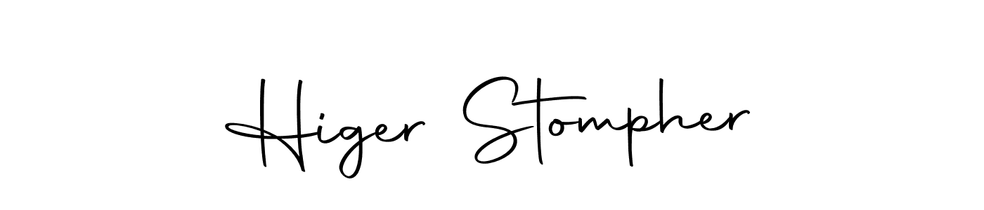 How to make Higer Stompher name signature. Use Autography-DOLnW style for creating short signs online. This is the latest handwritten sign. Higer Stompher signature style 10 images and pictures png