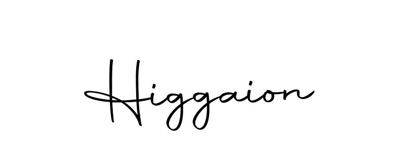 How to make Higgaion signature? Autography-DOLnW is a professional autograph style. Create handwritten signature for Higgaion name. Higgaion signature style 10 images and pictures png