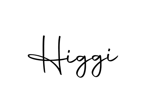 Use a signature maker to create a handwritten signature online. With this signature software, you can design (Autography-DOLnW) your own signature for name Higgi. Higgi signature style 10 images and pictures png