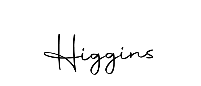 Higgins stylish signature style. Best Handwritten Sign (Autography-DOLnW) for my name. Handwritten Signature Collection Ideas for my name Higgins. Higgins signature style 10 images and pictures png