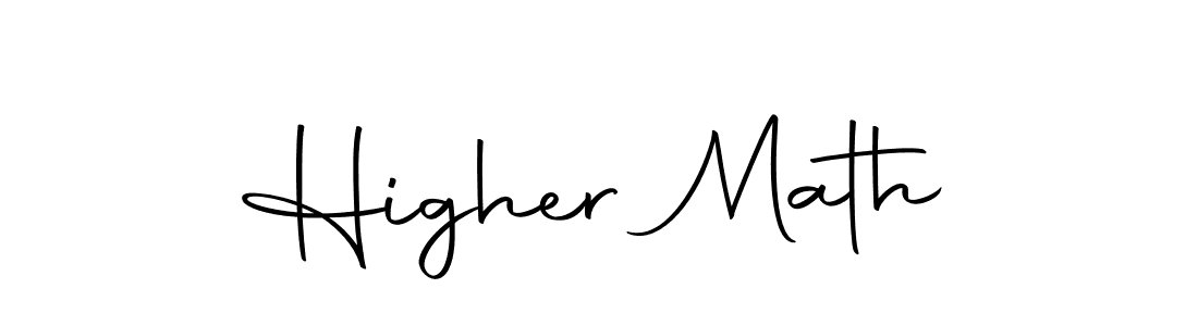 Higher Math stylish signature style. Best Handwritten Sign (Autography-DOLnW) for my name. Handwritten Signature Collection Ideas for my name Higher Math. Higher Math signature style 10 images and pictures png