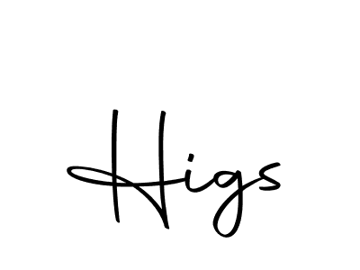 Make a beautiful signature design for name Higs. With this signature (Autography-DOLnW) style, you can create a handwritten signature for free. Higs signature style 10 images and pictures png