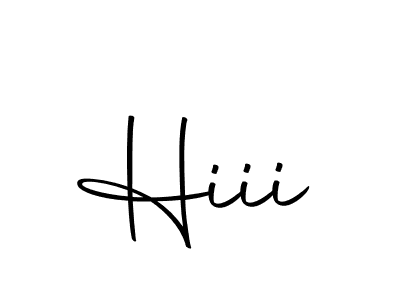 Design your own signature with our free online signature maker. With this signature software, you can create a handwritten (Autography-DOLnW) signature for name Hiii. Hiii signature style 10 images and pictures png