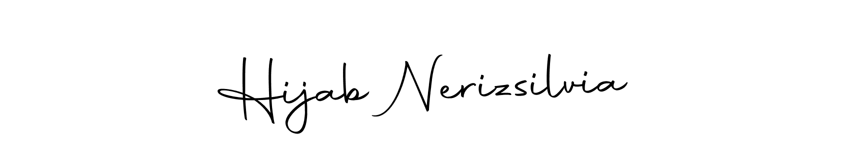Make a beautiful signature design for name Hijab Nerizsilvia. With this signature (Autography-DOLnW) style, you can create a handwritten signature for free. Hijab Nerizsilvia signature style 10 images and pictures png