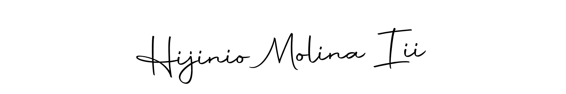 The best way (Autography-DOLnW) to make a short signature is to pick only two or three words in your name. The name Hijinio Molina Iii include a total of six letters. For converting this name. Hijinio Molina Iii signature style 10 images and pictures png