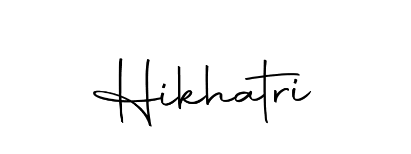 You should practise on your own different ways (Autography-DOLnW) to write your name (Hikhatri) in signature. don't let someone else do it for you. Hikhatri signature style 10 images and pictures png