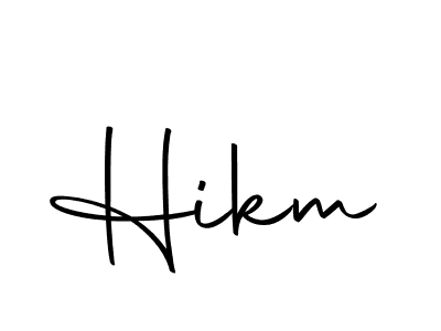 Make a beautiful signature design for name Hikm. Use this online signature maker to create a handwritten signature for free. Hikm signature style 10 images and pictures png