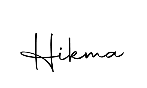 Use a signature maker to create a handwritten signature online. With this signature software, you can design (Autography-DOLnW) your own signature for name Hikma. Hikma signature style 10 images and pictures png