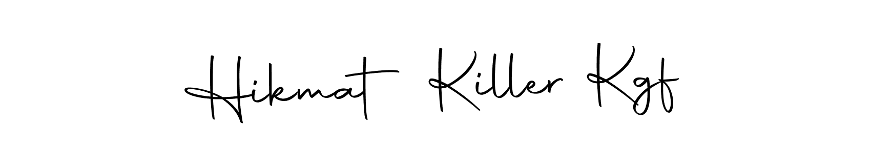 You should practise on your own different ways (Autography-DOLnW) to write your name (Hikmat Killer Kgf) in signature. don't let someone else do it for you. Hikmat Killer Kgf signature style 10 images and pictures png