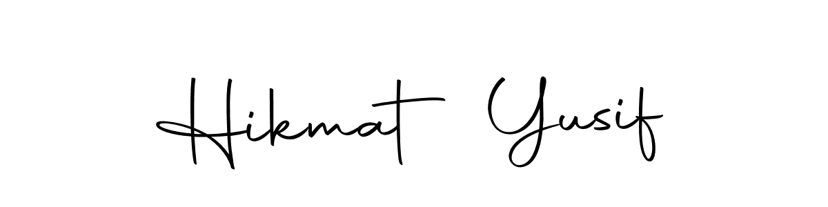 Hikmat Yusif stylish signature style. Best Handwritten Sign (Autography-DOLnW) for my name. Handwritten Signature Collection Ideas for my name Hikmat Yusif. Hikmat Yusif signature style 10 images and pictures png