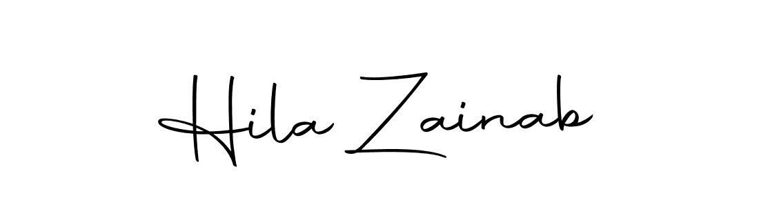 if you are searching for the best signature style for your name Hila Zainab. so please give up your signature search. here we have designed multiple signature styles  using Autography-DOLnW. Hila Zainab signature style 10 images and pictures png