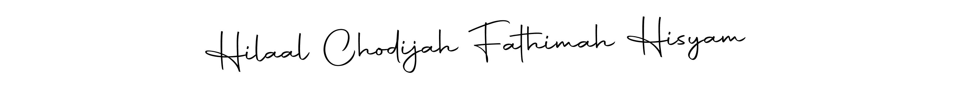 Make a short Hilaal Chodijah Fathimah Hisyam signature style. Manage your documents anywhere anytime using Autography-DOLnW. Create and add eSignatures, submit forms, share and send files easily. Hilaal Chodijah Fathimah Hisyam signature style 10 images and pictures png