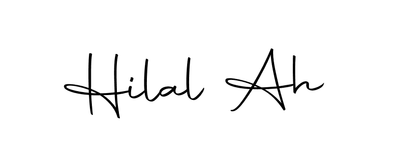 The best way (Autography-DOLnW) to make a short signature is to pick only two or three words in your name. The name Hilal Ah include a total of six letters. For converting this name. Hilal Ah signature style 10 images and pictures png