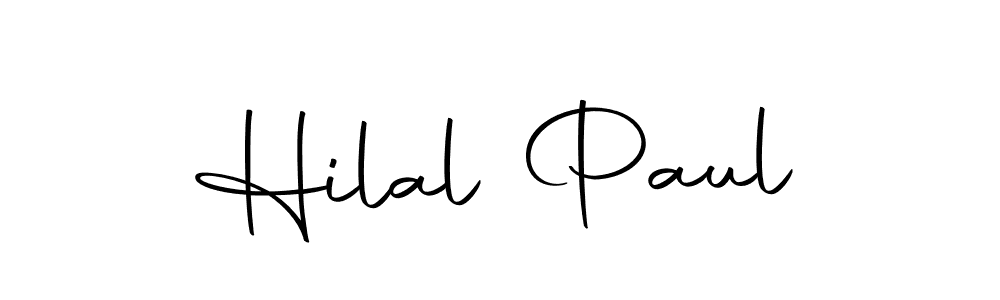 Hilal Paul stylish signature style. Best Handwritten Sign (Autography-DOLnW) for my name. Handwritten Signature Collection Ideas for my name Hilal Paul. Hilal Paul signature style 10 images and pictures png