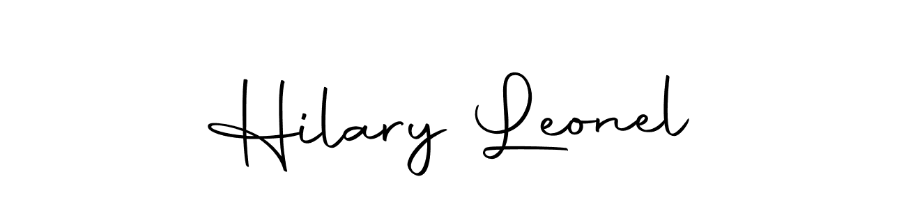 Make a beautiful signature design for name Hilary Leonel. With this signature (Autography-DOLnW) style, you can create a handwritten signature for free. Hilary Leonel signature style 10 images and pictures png