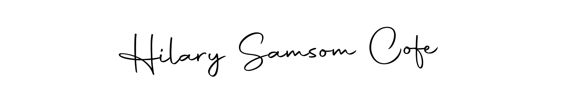 It looks lik you need a new signature style for name Hilary Samsom Cofe. Design unique handwritten (Autography-DOLnW) signature with our free signature maker in just a few clicks. Hilary Samsom Cofe signature style 10 images and pictures png